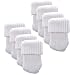BCP 8pcs White Color Knitting Wool Furniture Socks/ Chair Leg Floor Protector (White)
