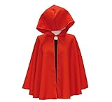  Capa Medieval Corta Roja para Adultos