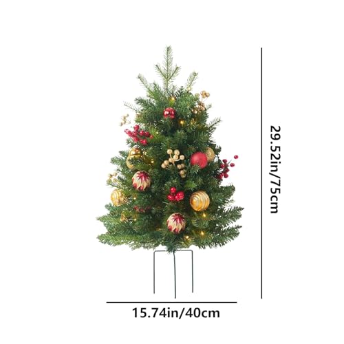 Arbre de Noël sans perte d'aiguilles avec éclairage intégré 8 modes pour la maison