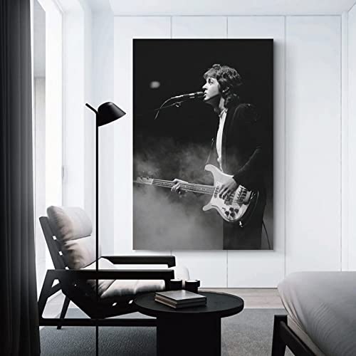 LWFBH Toile Peinture Paul McCartney Photo Print Modern Family Bedroom Decor 60 * 90cm sans Cadre - Les Beatles, Paul McCartney, John Lennon, RIngo Starr, George Harrison LWFBH Toile Peinture Paul McCartney Photo Print Modern Family Bedroom Decor 60 * 90cm sans Cadre – Image 3