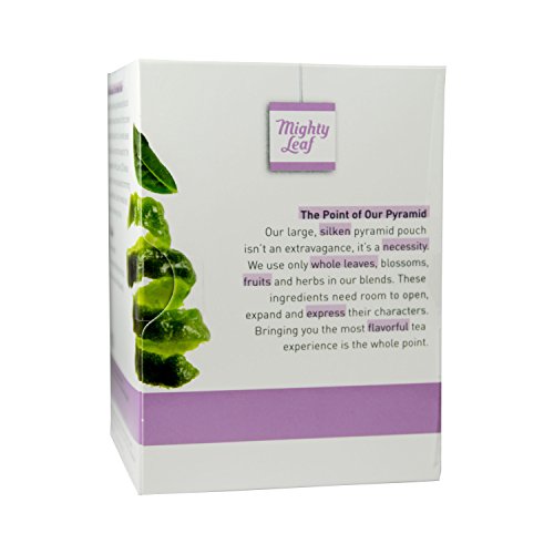 Mighty Leaf Whole Leaf, Tea Organic Earl Grey, 15 Tea Bags Individual Pyramid-Style Tea Sachets Of Organic Caffeinated Black Tea With Organic Bergamot, Delicious Hot Or Iced #TOP1