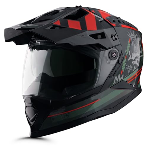 Vega VF 11 Dirt-X Trial Full Face Motorcycle Helmet with Shock Ab...