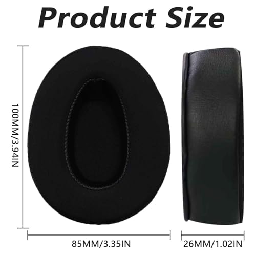 Repuesto de almohadillas para oídos para auriculares Sony WH-CH700N, WH-CH710N, WH-CH720N, cubiertas de almohadillas, protectores de auriculares, piezas de reparación de auriculares (CG negro) miniatura 3