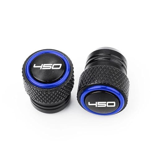 Capuchon de valve de pneu de roue de moto CFMOTO 450CLC finition bleu azur