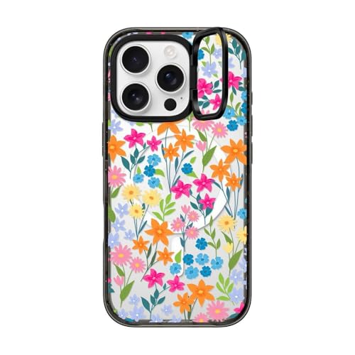 Coque iPhone 16 Pro antichoc fleurs contre les chutes du quotidien