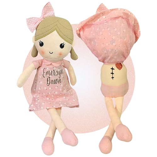 Heart Surgery Gift for Kids - Surgery Scar Personalized Doll - Four Doll Options - Great Heart Surgery Gift - Confidence Building Tool - Baby Heart Warrior Gifts by Kikilishop (Pink Dress)