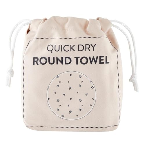 Image of Stephan Baby Towels - Quick Dry Microfiber Infant or Toddler Beach Towel Round, 42-Inch Round, Pink - Cotton Blossom