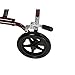 Drive Medical DFL19-RD Fly Lite Ultra Lightweight Folding Transport Wheelchair with Swing-Away Footrests, Red