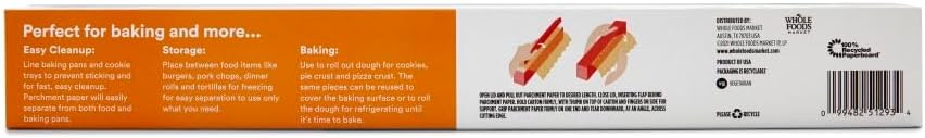 365 by Whole Foods Market, Unbleached Parchment Paper, 72 Sq Ft