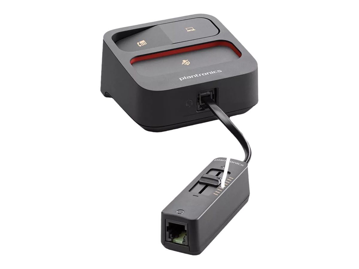 Plantronics MDA100 QD Negro Equipo para Central telefónica MDA100 QD, Negro, EncorePro 700 (HW710, HW720), EncorePro 500 (HW510, HW520, HW530, HW540), SupraPlus.