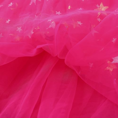 Image of GSVIBK Baby Girls Tutu Dress Sleeveless Toddler Cotton Tulle Skirt Princess Party Prom Dresses
