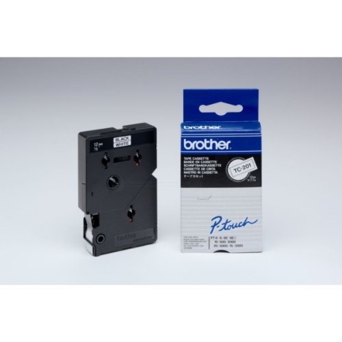Preisvergleich Produktbild BROTHER BLACK / WHITE 12MM TAPE