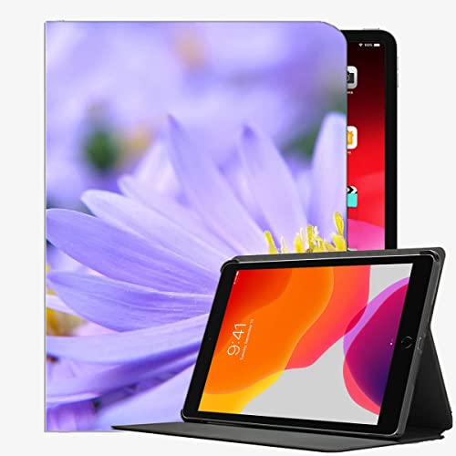 YENDOSTEEN Funda iPad Pro 9.7 Pulgadas,Carcasa a Prueba de Golpes,Pétalos de Flores moradas Smart Cover Auto-Sueño/Estela