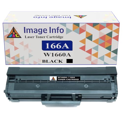 ImageInfo W1660A / 166A Compatible Toner Cartridge for H p 166A for hp Laser 1008a / 1008w / MFP 1188a / MFP 1188w / mfp1188fnw Printer