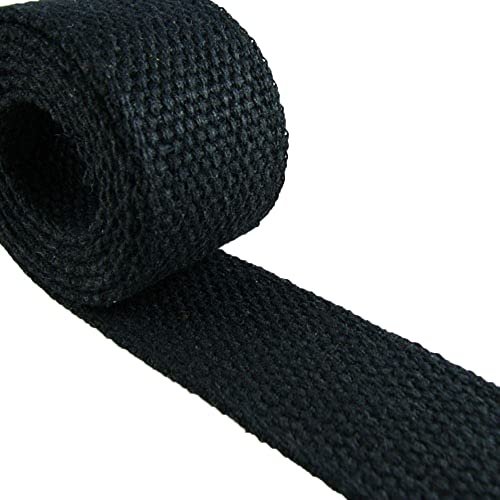 Black - Heavy Canvas Webbing Roll 1.25