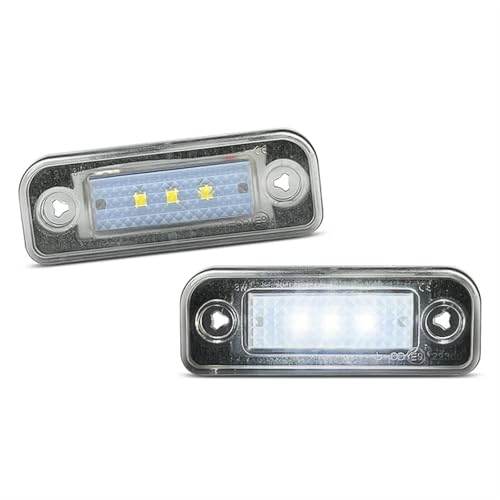 Luces matricula LED coche Benz W211 W203 C219 R171 lamparas blancas 2 uds