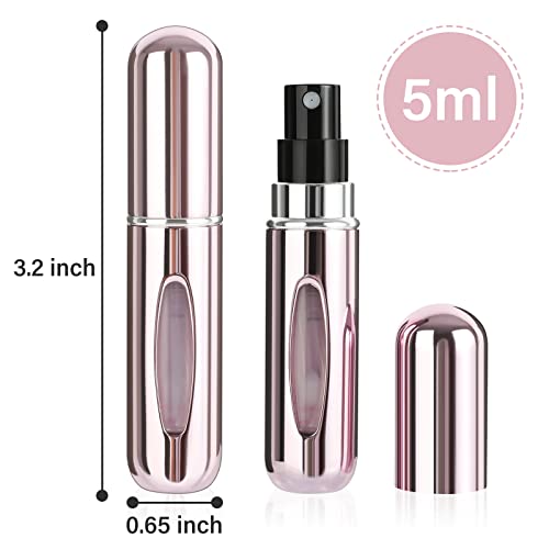 Image of Refillable Mini Perfume Atomizer Bottles, Portable 5ml Scent Pump Case for Travel and Outgoing (1 Pack)