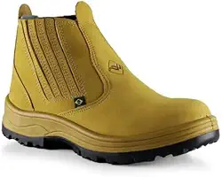 Botina Flexfort Nobuck Castor/Café Solado Bidensidade - 071