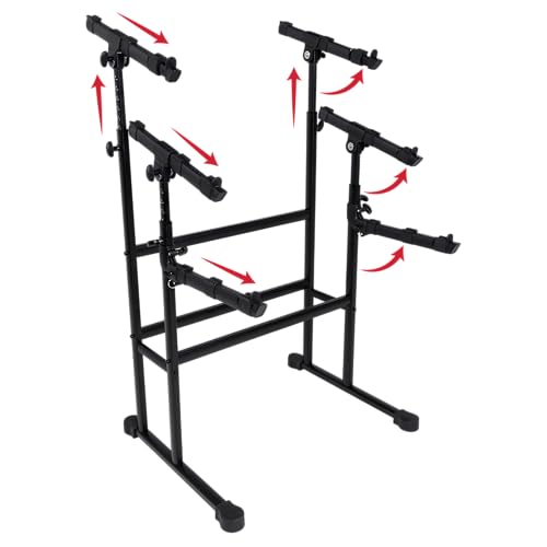 Gator Frameworks Stage Ready Steel Frame 3-Tier Keyboard Stand, (GFW-KEY-8500)