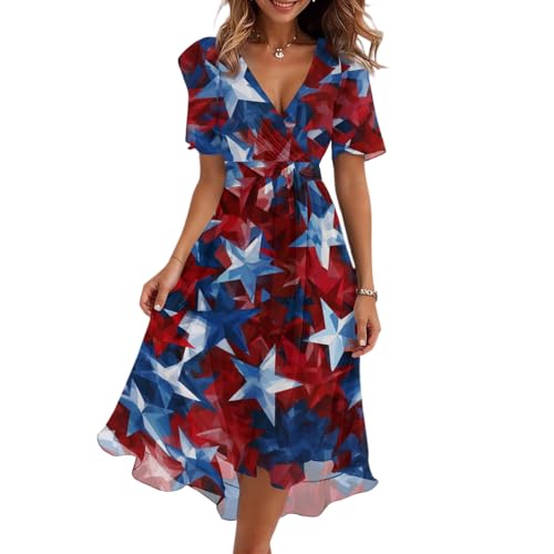 Vestido de rayas con manga corta que soluciona el calor buscando un look casual