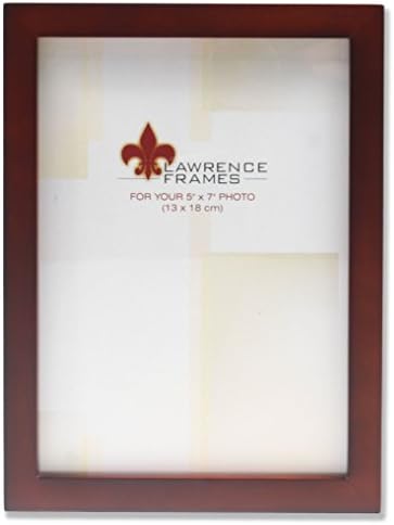 Lawrence Frames Walnut Wood Picture Frame, Gallery Collection, 5 by 7-Inch, Light Walnut