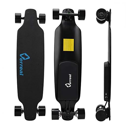 Verreal F1 Dual 720W Hub Motor Electric Skateboard Dual Electric Motorized Longboard W/Wireless Remote Safe Brake Top Speed 25MPH(40KMPH) Range 11 Miles(18KM)