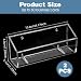 Yolev 2 Pcs Acrylic Business Card Holder Wall Mount Clear Business Card Organizer Hanging Office Calling Cards Display Stand Visiting Cards Desktop Organizer for Home Wall Mount or Place on Desk