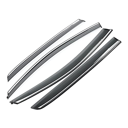 Deflector de Ventilación para Visera de Ventana de Coche de 4 Piezas, Protector contra la Lluvia Solar, Se Adapta a MK6 2009-2014, Permite Aire Fresco, Evita el Empañamiento,