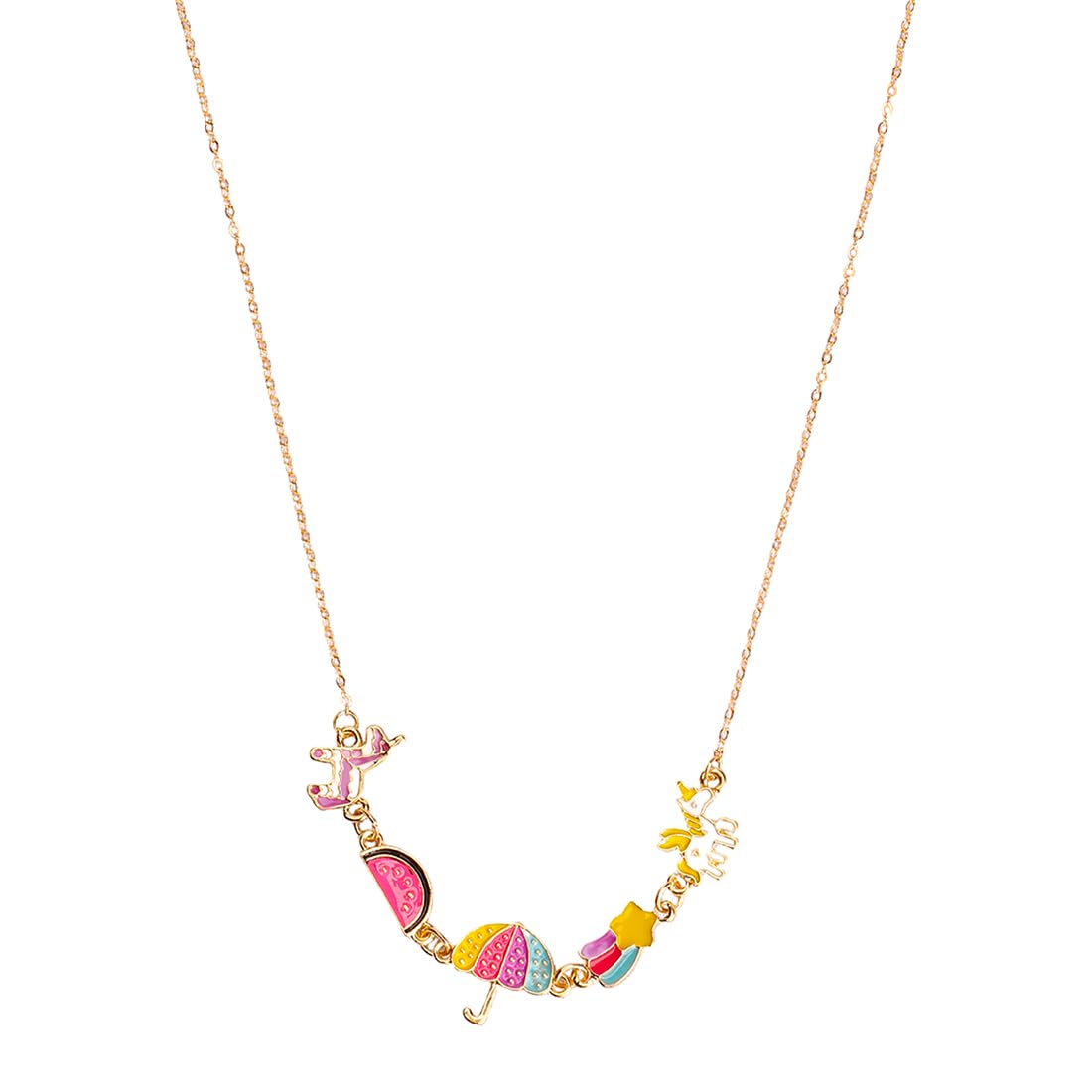 Melbees by Yellow ChimesPendant Necklace for Kids and Girls Charm Necklace for Kids and Girls | Unicorn Charm Pendant Necklace | Birthday Gift For Kids and Girls