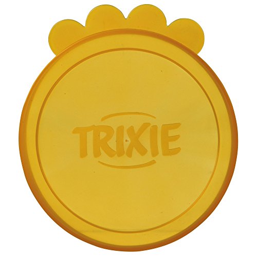 TRIXIE Dosendeckel – Deckel für Futterdosen zur Frischhaltung – Kunststoff – spülmaschinenfest – ø 7,6 cm – 3 Stück – 24551