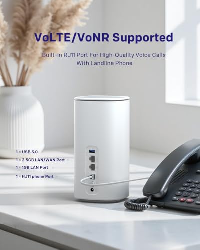 STRONG 5G Router CPE WiFi 6 AX3000 with SIM Card Unlocked - Up to 3.2 Gbps - 2.5Gb WAN/LAN & 1Gb LAN - RJ11 VoIP/VoNR - Mesh Compatible - Qualcomm Chipset (5GROUTERAX3000) - Image 4