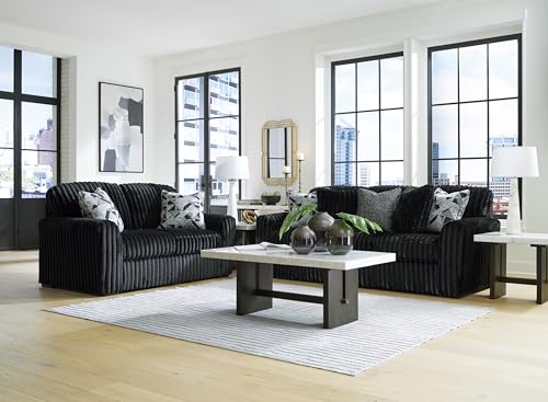 Signature Design by Ashley Midnight-Madness Loveseat Sofa, Onyx - image 5