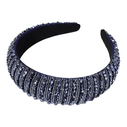scicent Boho Crystal Beaded Headband Cover
