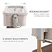 3 in 1 Baby Bassinet, Rocking Bassinet, Bedside Bassinet, 6-Height Adjustable, Bassinet Bedside Sleeper, Bedside Bassient for Baby with Comfy Mattress, Breathable Mesh, Large Storage Basket