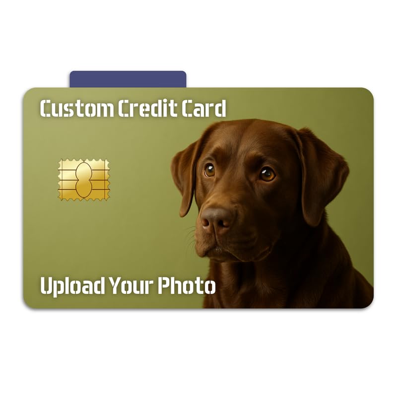 Custom Durable Credit Card Skin with Debit Card Skin - Waterproof Personalized Image Bank Wrap - Removable Stylish Credit Cards Sticker