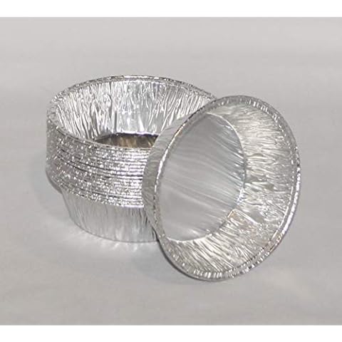 100 x Small Aluminium Pie Dishes Cover