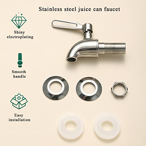 Kyraton Edelstahl Getränkespender Zapfhahn ersatzzapfen, Wasserspender Ersatzzapfen, Wasserspender Ersatz Zapfhahn Ersatz Wasserhahn geeignet für kalte und heiße Getränke Kaffee