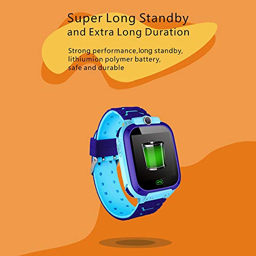 Ajcoflt 1.44 '' Kids Smart Watch LBS Tracker SOS Call 2-Way Call Chat de voz Configuração da zona