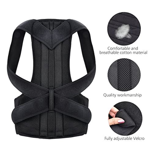 Correction de posture et soutien du dos réglable noir taille M - 2