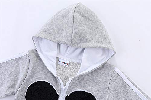 Image of Mud Kingdom Cute Little Boy Outfits Cartoon Zip Up Hoodies and Pants