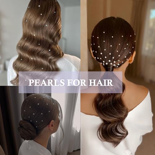 Image of NOOEPC 660Pcs Resin Face Gems Hair Gems, 3 /4 /5 /6 mm DIY Self-Adhesive Rhinestones, Pearl /Clear Rhinestone /Ab Rhinestone for Makeup, Crafts
