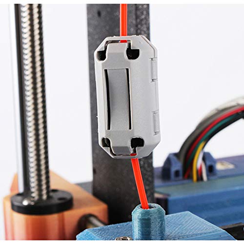 Bitray 3D Printer 1.75 Filament Filters Cleaner Blocks Flame Resistant Rubber Foam Wiped Off Debris for 3D Printer, Cleaner Blocks Anti-Static Dust Remover Flame Resistant Rubber Foam,Gray (2 PCS)