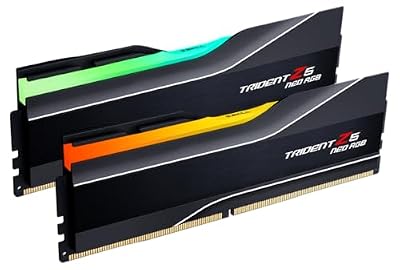 G.SKILL Trident Z5 Neo RGB Series DDR5 RAM (AMD Expo & Intel XMP 3.0) 32GB (2x16GB) Up to 6000MT/s CL30-38-38-96 1.35V Desktop Computer Memory U-DIMM - Matte Black (F5-6000J3038F16GX2-TZ5NR)