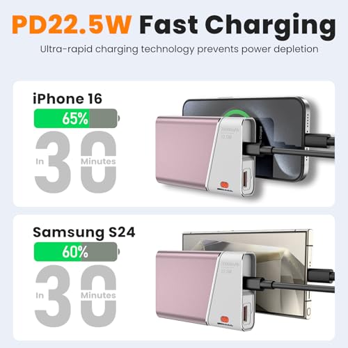 Portable Charger 20000mAh 22 5W PD 3 0 QC 4 0 Super Fast Charging Power Bank Cooler Aerosp - image 3