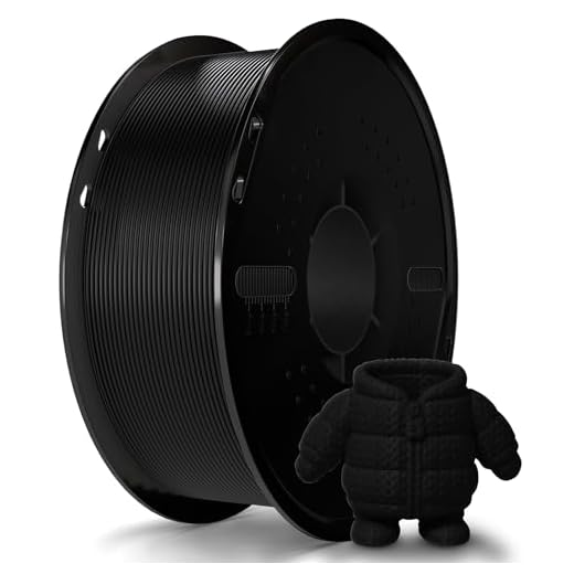 Miailuy 3D Printer Filament 1.75mm Black PLA+ Filament Accuracy +/- 0.02mm, 1kg Spool (2.2lbs), Tangle-Free, Clog-Free,High Compatibility Easy Printing,Fit Most FDM 3D Printer