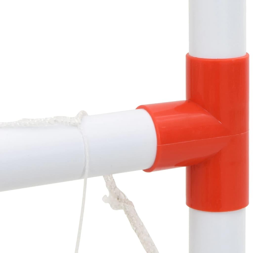 Juego de fútbol y baloncesto para niños con pelotas, juguete deportivo de movimiento para exteriores, juego de pelota activa, portería con red y anillo, 98 x 50 x 70 cm, para jardín