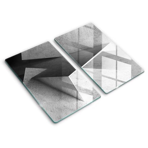 Protection plaque induction 2x30x52cm couvre plaque de cuisson béton - 2