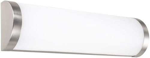 WAC Lighting, Fuse - Lámpara LED Energy Star de 16 pulgadas para tocador de baño y pared, 3000 K, en níquel cepillado