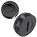 Carbon Brush Holder Cap 2 Pack, Black Plastic Brush Cover for Motor Carbon Brush Replacement, Electric Tool Brush Accessories Compatible with Angle(18mm)