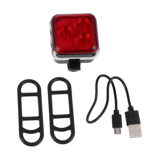 Abaodam High Brightness Bike Tail Light Cycling Taillight Bike Front Light 4 Lighting Modes Waterproof Aluminum Alloy Abs Material